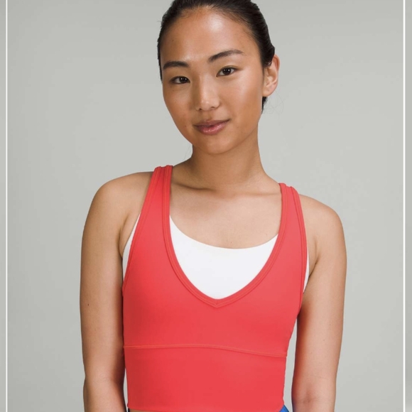 Lululemon Power Pivot Tank Top *Everlux Carnation Red - Picture 4 of 9